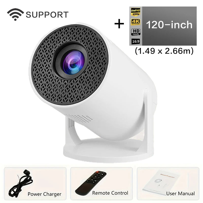 Mag Projector HY300 Cube Pro M5 – 4K & 1080P Portable Cinema | Bluetooth | For iPhone & Android