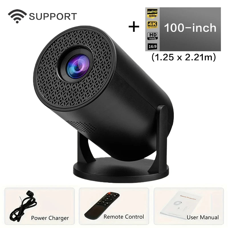 Mag Projector HY300 Cube Pro M5 – 4K & 1080P Portable Cinema | Bluetooth | For iPhone & Android