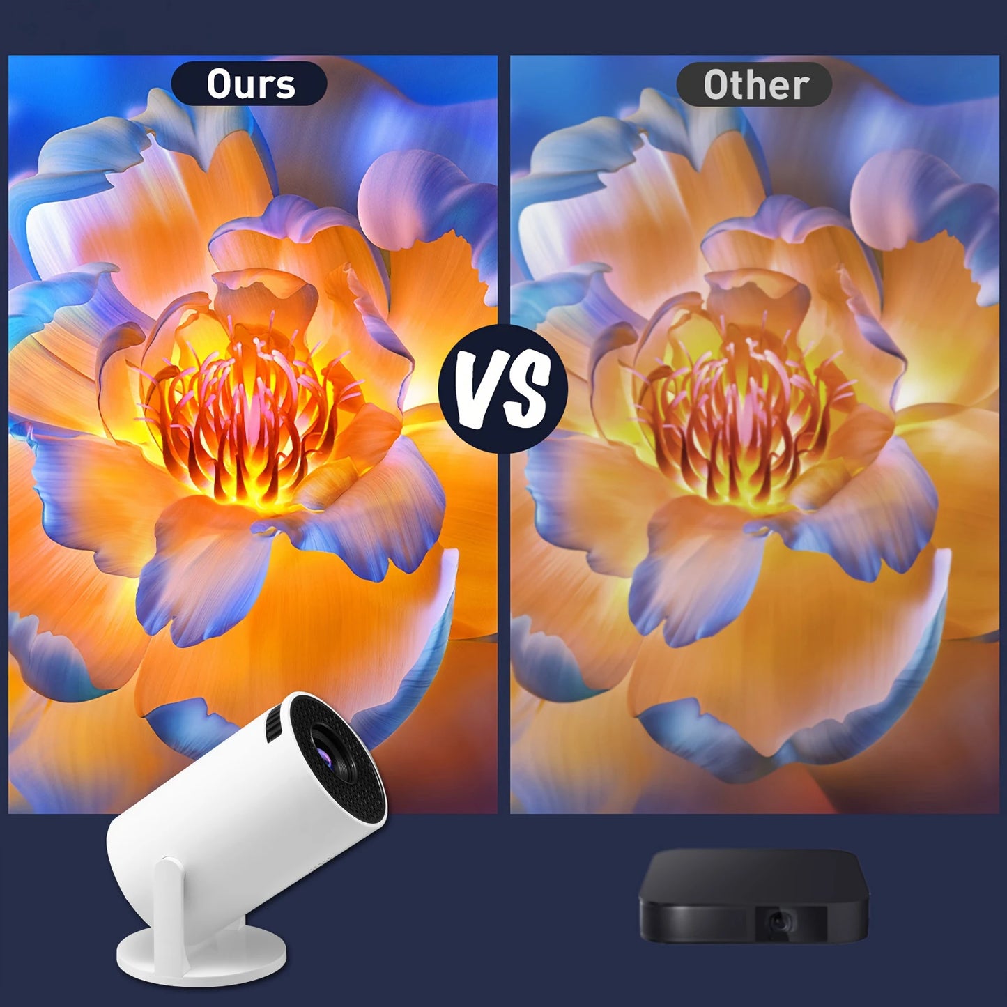 Mag Projector HY300 Cube Pro M5 – 4K & 1080P Portable Cinema | Bluetooth | For iPhone & Android