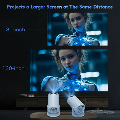 Mag Projector HY300 Cube Pro M5 – 4K & 1080P Portable Cinema | Bluetooth | For iPhone & Android